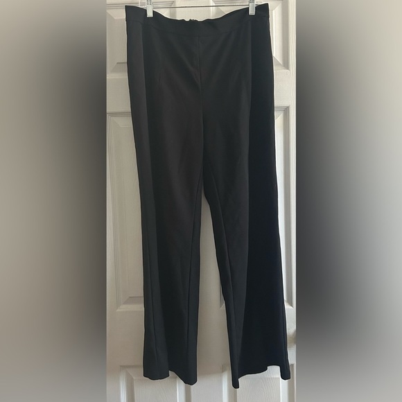 SHEIN Plus Black Solid High Waist Wide Leg Pants, 1XL - Picture 1 of 4